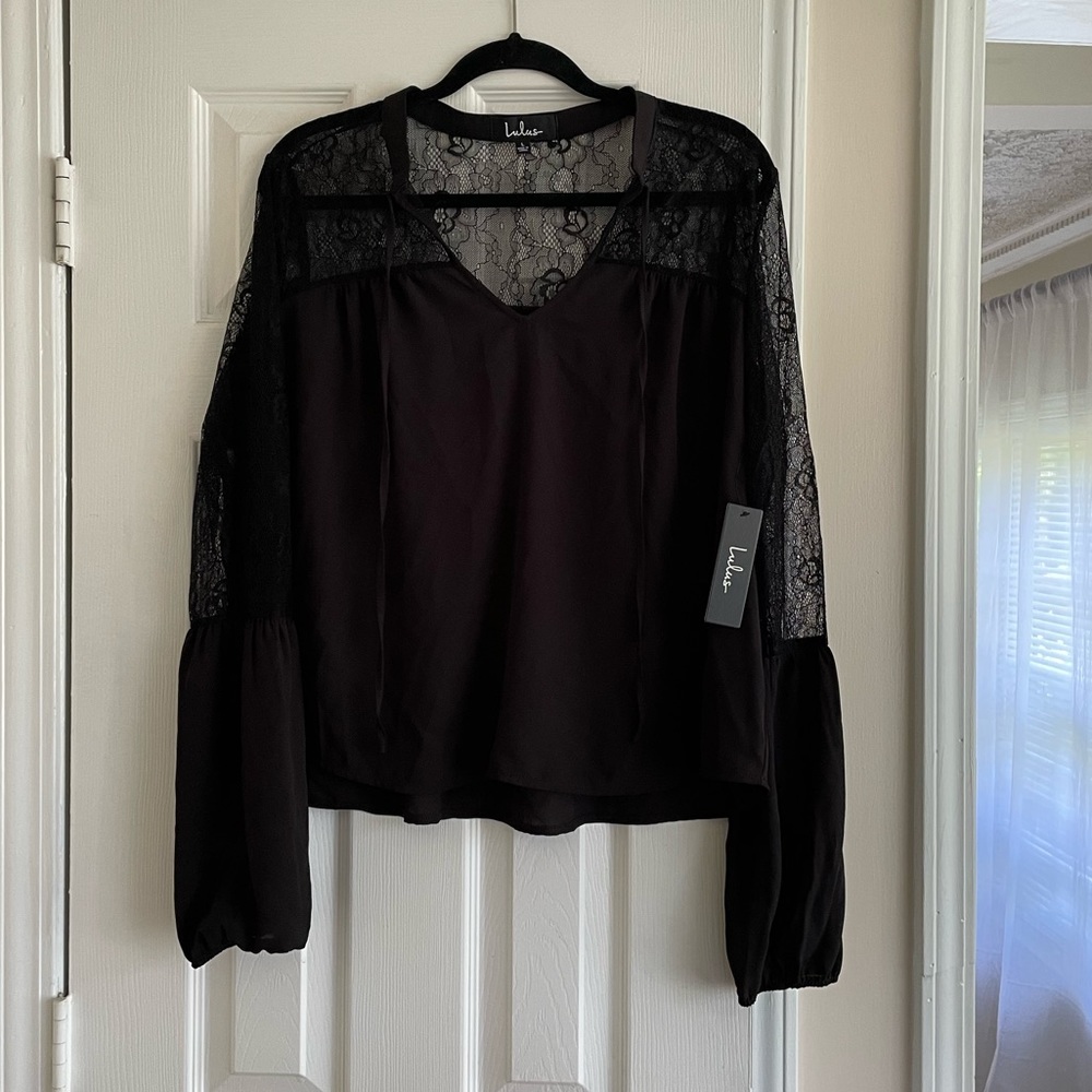Lulus Lace Long-Sleeve Shirt